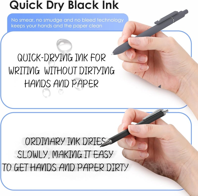 Donyang 11pcs 0.5mm Gel Pens Cute Black Ink Fine Point Pens With Smooth Writing, Quick Dry Pens For Journaling,Teacher Work Desk Accessories Office Supplies for Men Women, Stocking Stuffers - Image 4